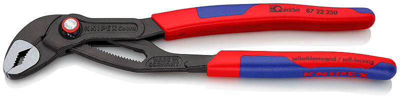 Захват переставной 250 мм, Cobra® QuickSet, быстрозажимной механизм KNIPEX KN-8722250