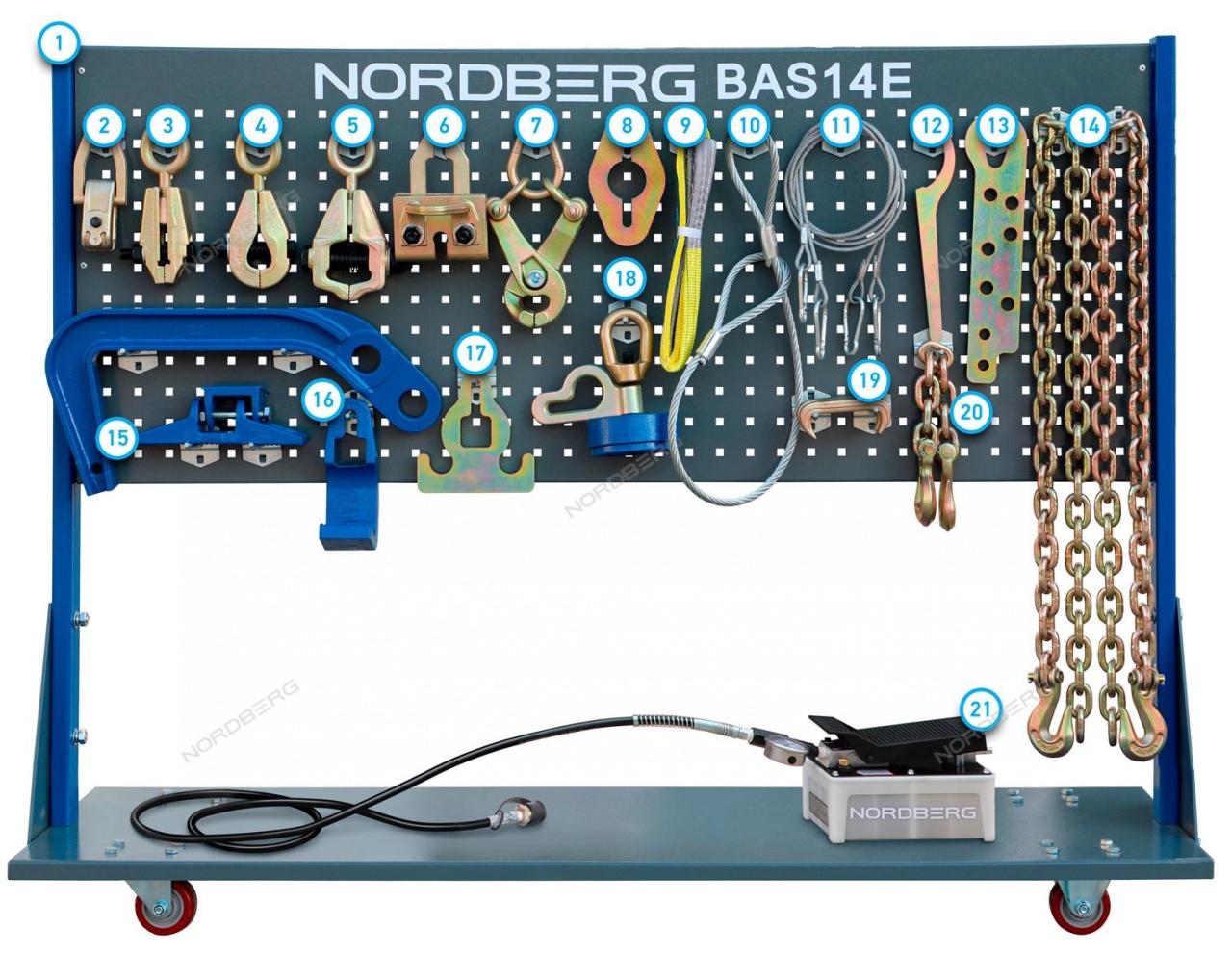 Стапель напольный с гидравликой NORDBERG BAS14E