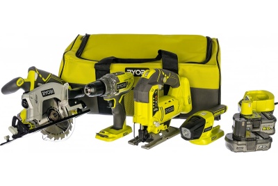 Набор аккумуляторного инструмента, 7 предметов RYOBI R18CK4A-252S