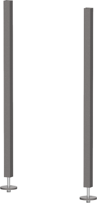 Комплект кронштейнов для крепления перфорированных панелей к оцинкованной столешнице FERRUM 01.A3-NEW