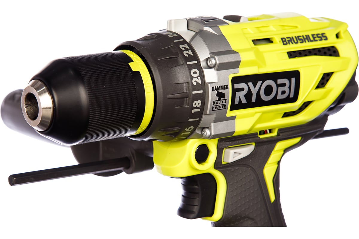 Аккумуляторная дрель-шуруповерт, ударная, ONE+,18В RYOBI R18PD7-252S